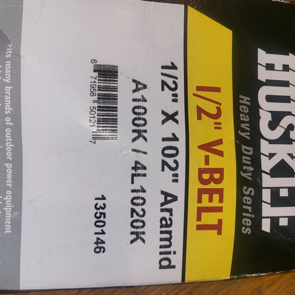 HUSKEE BELT 1/2" X 102" ARAMID - Picture 4 of 6